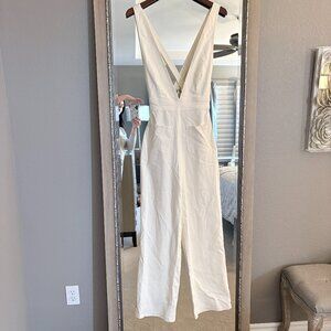 White Sleeveless Jumpsuit From Sincerely Jules *Junior's Size Medium with tags